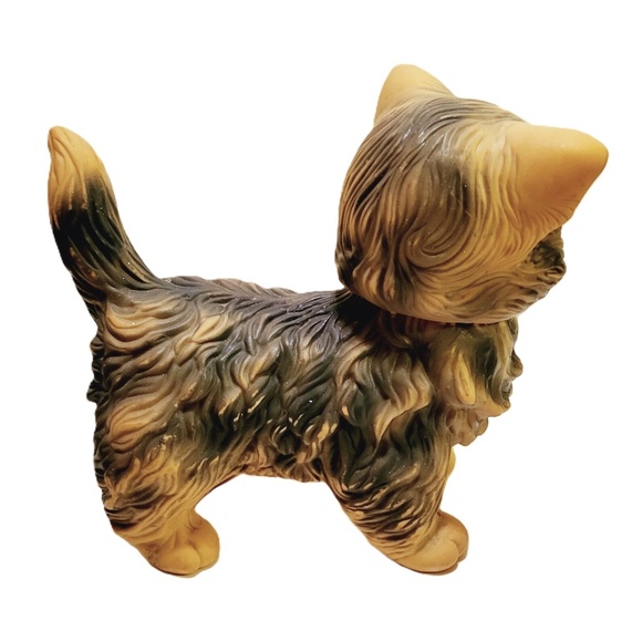 Vintage Pair of 60s Edward Mobley Squeaky Rubber Dog AND Cat - Picture 9 of 10